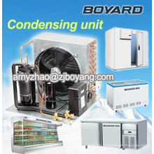 Congelador de la isla de cristal doble R404A con boyard unidad condensadora